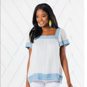 Sail to sable flutter sleeve top